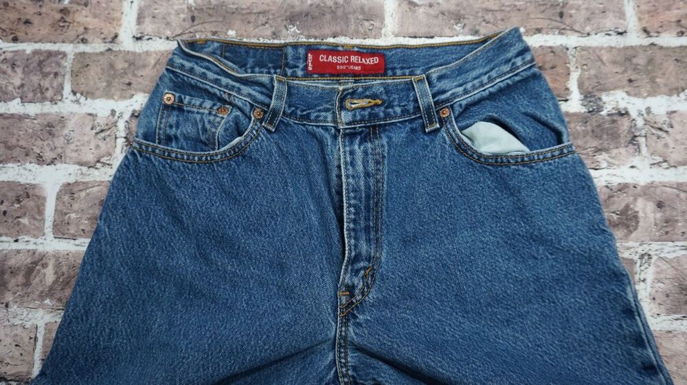 Levis Classic Relaxed 550 Denim Jeans Zip Front Women 8 MisM Tapered Fit Cotton - Picture 4 of 7